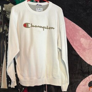 Champion Men's Crewneck Sweater - White